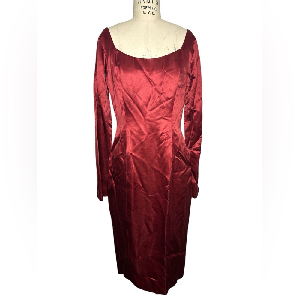 Lanvin Red Midi Dress